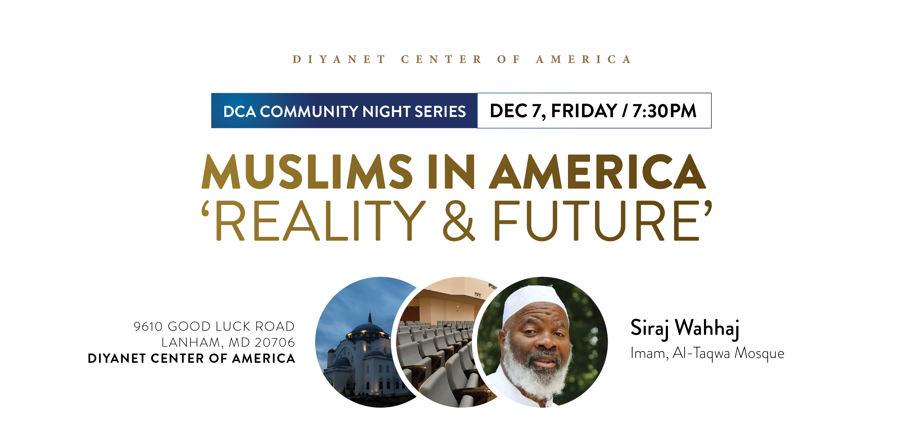 DCA Community Night with Imam Siraj Wahhaj
