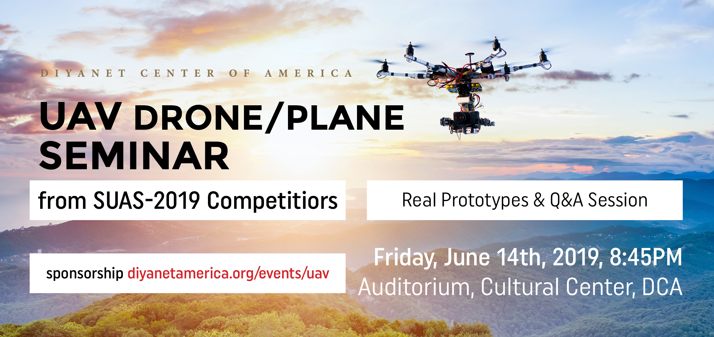 UAV Drone/Plane Seminar & Sponsorship - Teknoloji Üreten Milli Yıldızlar ABD'de