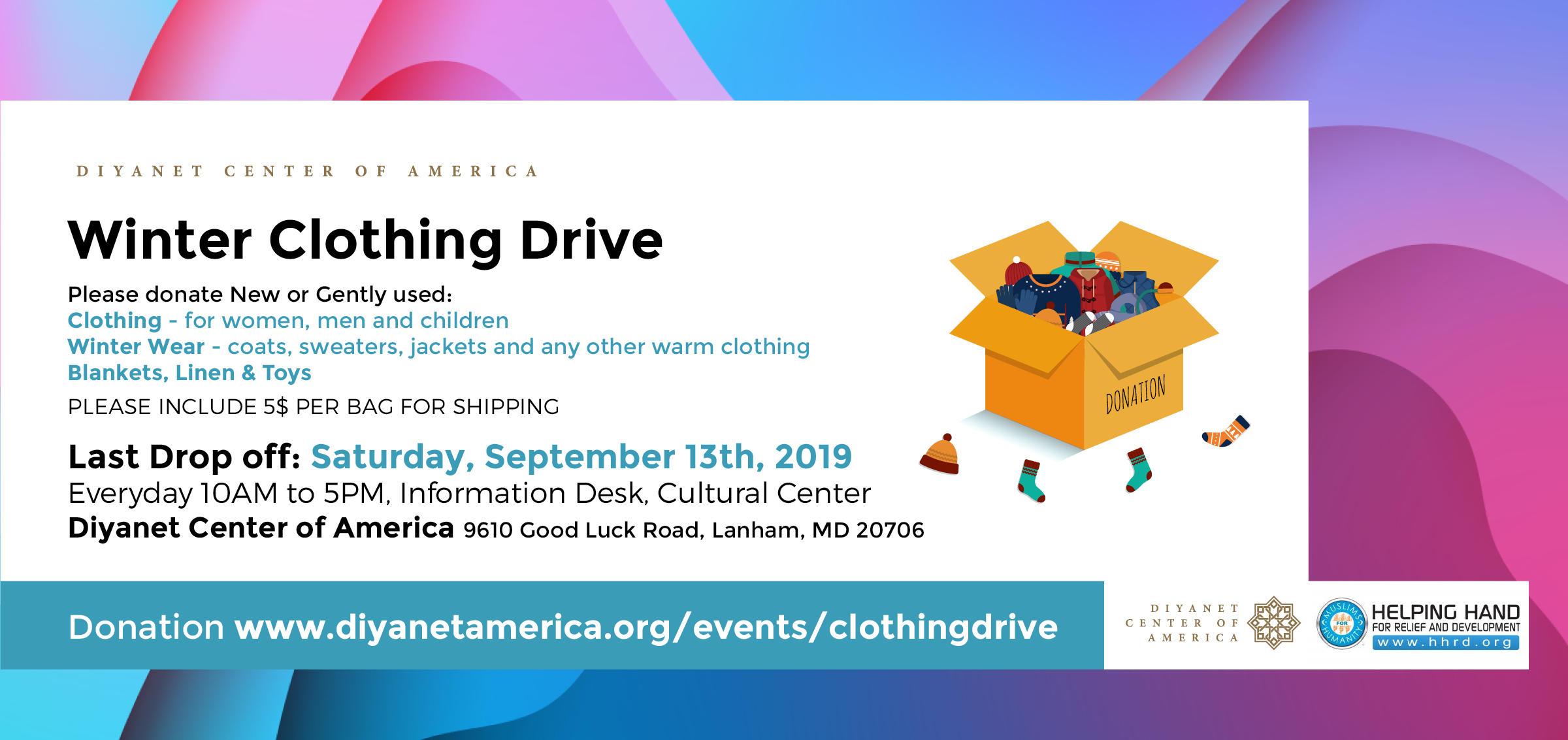 Winter Clothing Drive by DCA and HHRD