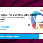 DCA Dil, Tarih ve Kültür Eğitimi Programı Sonbahar 2020
