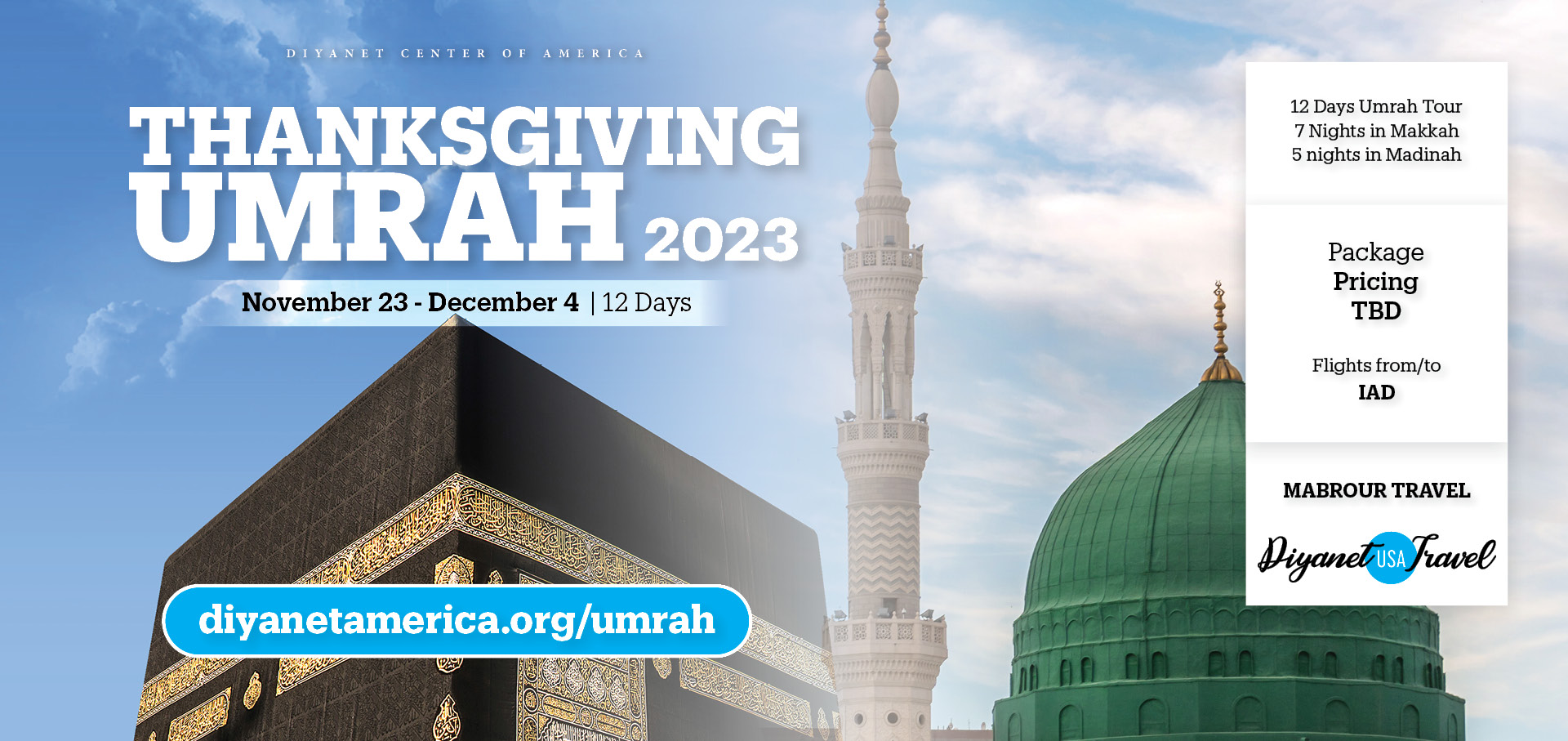 Thanksgiving Umrah 2023 | Registration