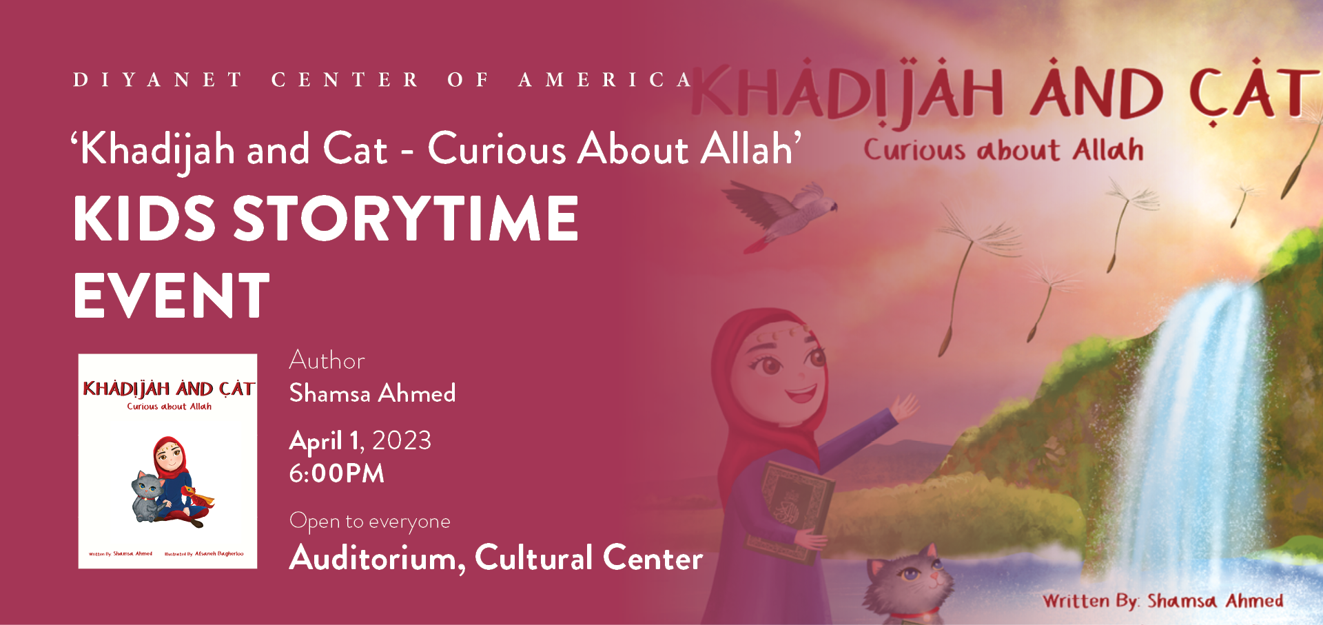 Kids Storytime - 'Khadijah & Cat: Curious about Allah'