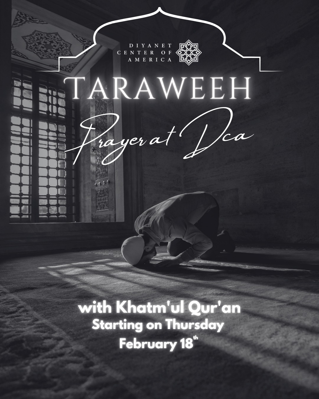 Taraweeh Prayer Flyer