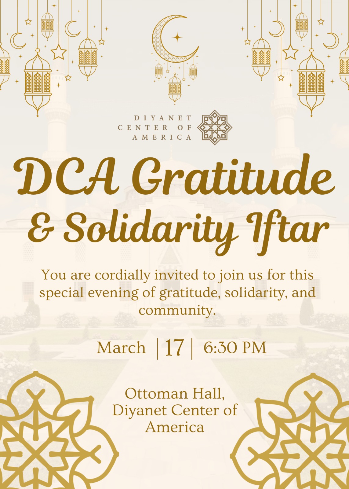 DCA Gratitude & Solidarity Iftar Flyer