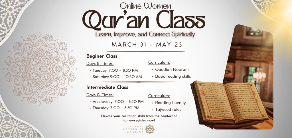 Online Women Qur'an Class Desktop Flyer